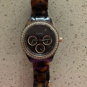 Tortoise Fossil Watch